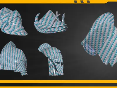 25 Shoulder Base mesh Low-poly 3D model