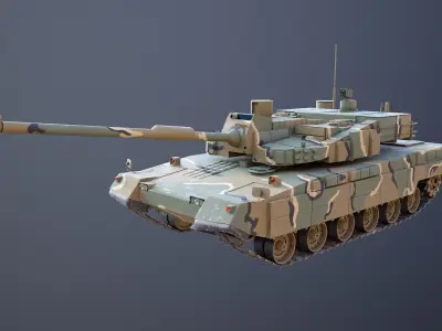 Korean K2 Black Panther Main Battle Tank 3D model