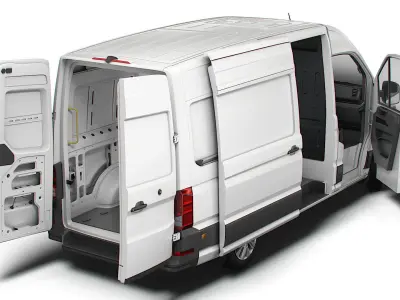 VW Crafter Panel Van L2H2 HQ Interior 2023 3D model