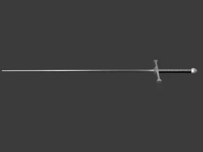 Konchar Sword 3D Model Low-poly 3D model