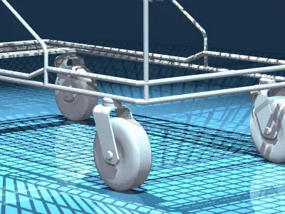 Shopping cart 3D model 3