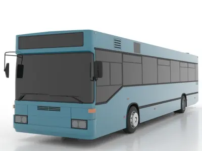 Mercedes-Benz O405N1-5 Low Low-poly 3D model