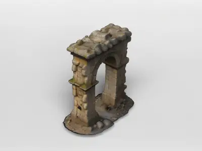 Ancient Stone Arch Ruin 3D model