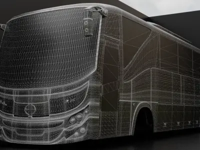 Hino RM 2 Bus Free 3D model