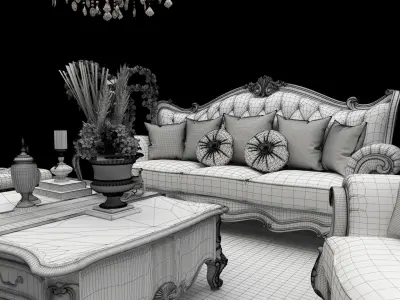 Interior Art - Furniture - Part 1 01 3D model