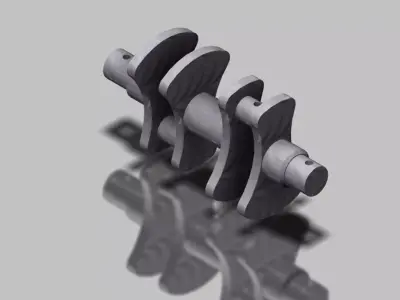 Crank shaft Free 3D model from CGTrader