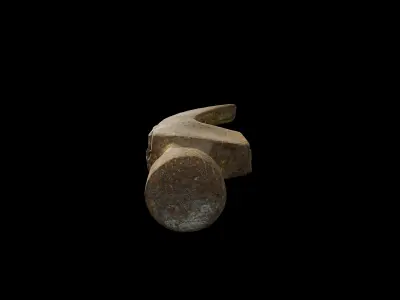 Anydrafts Old claw hammer 02 Low-poly 3D model