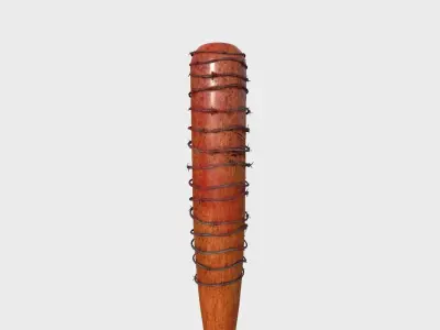 Baseball Bat Weapon 04 - Lucille - Character Weaponry 3D model
