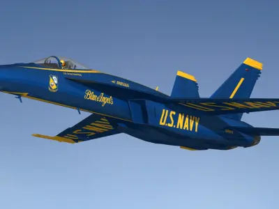 F18 Super Hornet Blue Angels 3D model