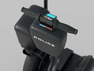 Segway police Low-poly 3D model
