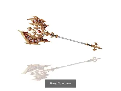 Royal Guard Weapons 3D Model Pack