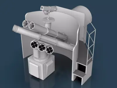 Corvus Chaff Launcher Royal Navy  3D model
