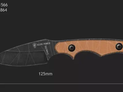 Knife Elite Force EF 714  Low-poly 3D model