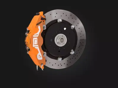 Cobra Brake System  High-Performance Disc Brake Model 3D model