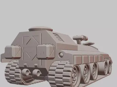 Chi Ha Infantry Combat Vehicle 3D Printable  3D print model