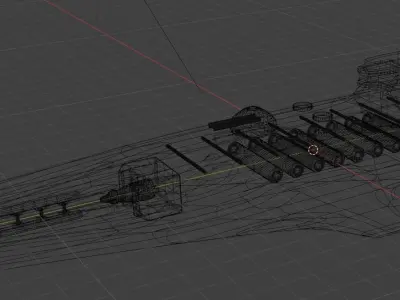Medium Space ship 3D model