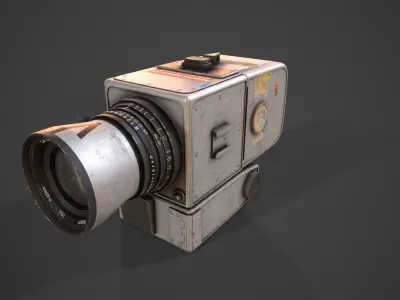 Hasselblad 500EL - Apollo 15 Mission Low-poly 3D model