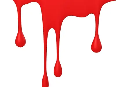 Paint Drops 3D model