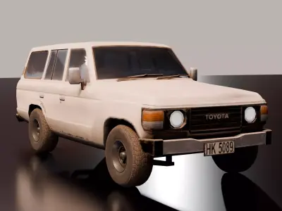 Toyota Land Cruiser J60 Game Ready model Low-poly 3D model
