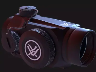 Optics Sparc II Red Dot Sight Low-poly 3D model