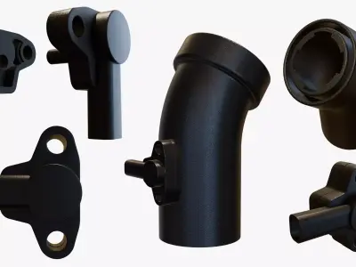 Automotive Air Intake Flow Sensor 3D model
