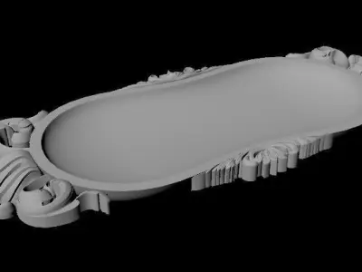  carved tray 3D model purchase