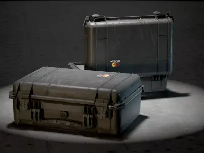 Game Ready Pelican Case Low-poly 3D model