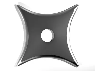 Throwing Star - Type 3 3D model