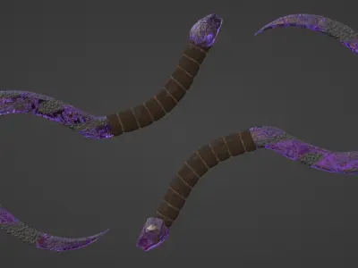 Cronus Sickle - Purple 3D model