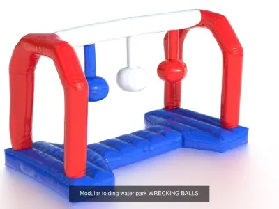 MODULAR INFLATABLE WATER PARK  3D Model Pack