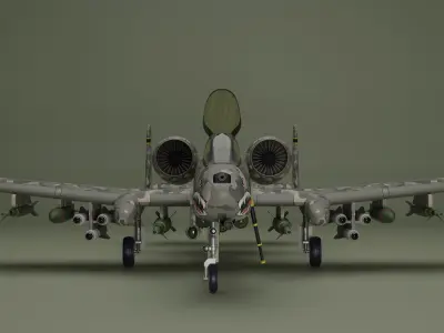 Fairchild Republic A-10 Thunderbolt II 3D model buy