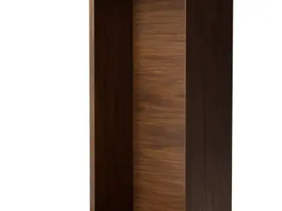 Nolan Collection Dark Walnut Antique Bronze Locker Pack Low-poly 3D model