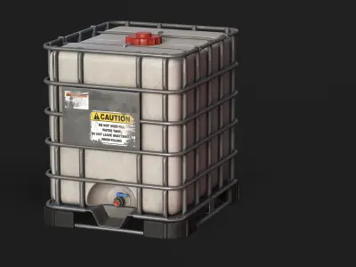 Water Container outdoor Low-poly 3D model
