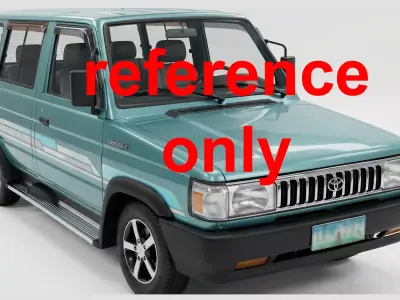 Philippine Utility Vehicle - Tamaraw FX - 3D Model Low-poly 3D model
