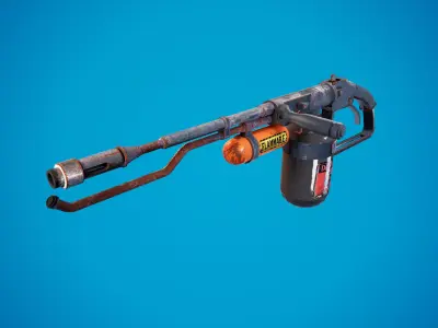 Flamethrower Low-poly 3D model get