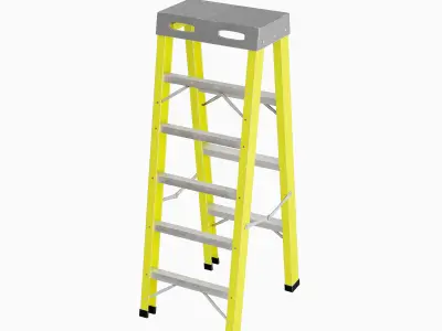Ladder 02 Low-poly 3D model purchase