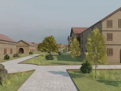 Village Overview 3D model purchase