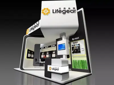 Exhibition - Area -3X6-3DMAX2012-24 3D model