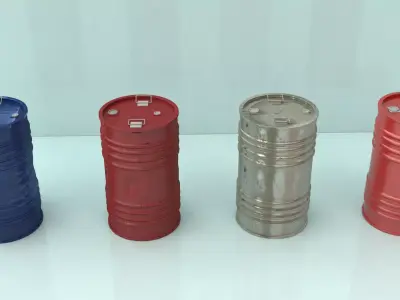 Oil Barrel 3D model buy