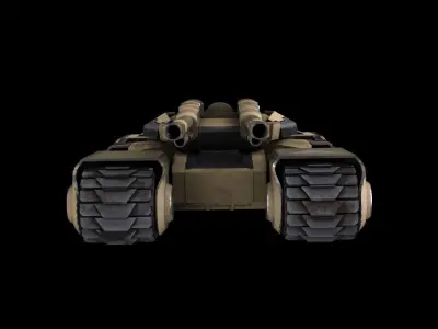 Futuristic Tank 3D model by gravyjohn