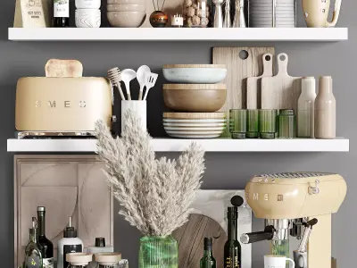 kitchen accessories 006 Low-poly 3D model