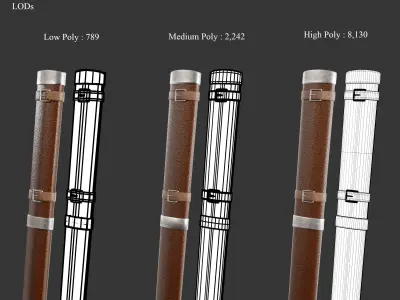 Medieval Collection Variety Blades 3D Model Pack