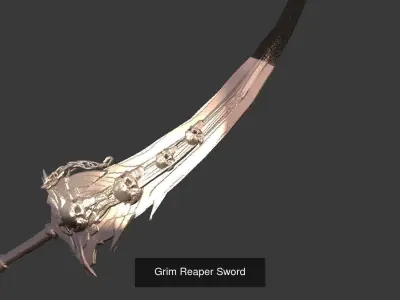 Grim reaper Weapons Collection 3D Model Pack