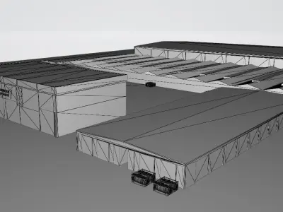 TAI - TUSAS FACTORY BUILDING  3D model