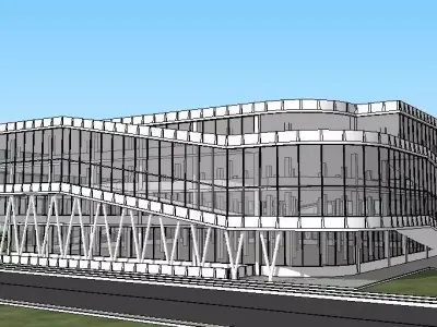 Sketchup Parking building PP2 3D model