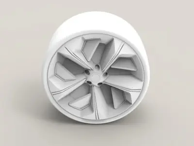 Car Wheel Concept 3D model by thepalashagrawal