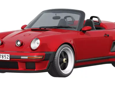 Singer Porsche 911 Carrera Cabriolet Turbo 2026 3D model