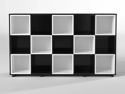 STORAGE Bookcases chess 3D model