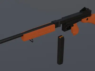 M1A1 THOMPSON 3D model purchase