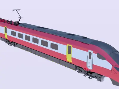 Hitachi trains UK and Italy 3D Model Pack